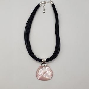 rAge 925 Mother of Pearl pendant/ cord necklace
